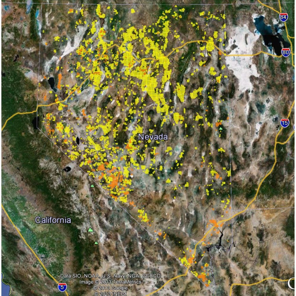 Map of Gold Deposits